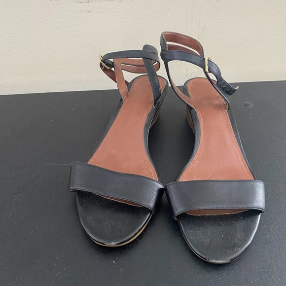 Cole Haan Elsie II Wedge Sandal Black Brown - Picture 2 of 6